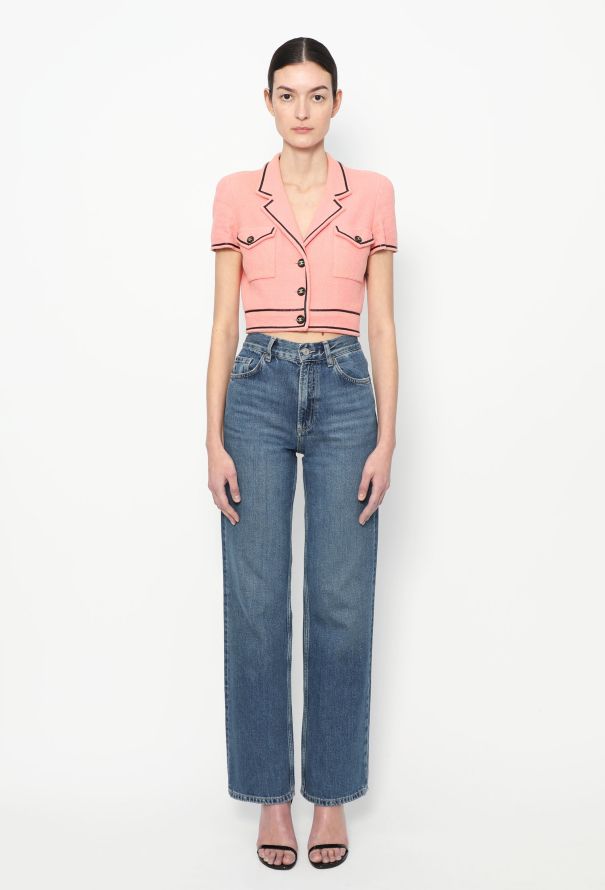 Chanel ICONIC S/S 1995 Cropped 'CC' Jacket - 4