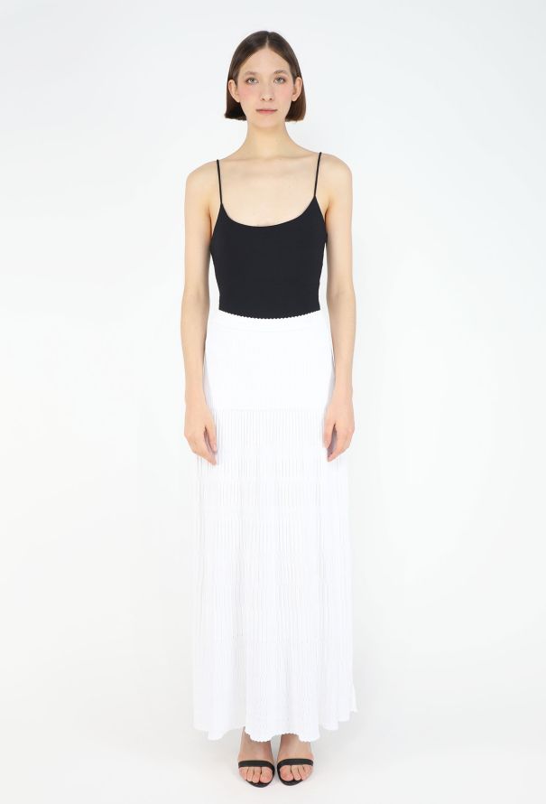Alaïa S/S 2012 Ribbed Knit Maxi Skirt - 2