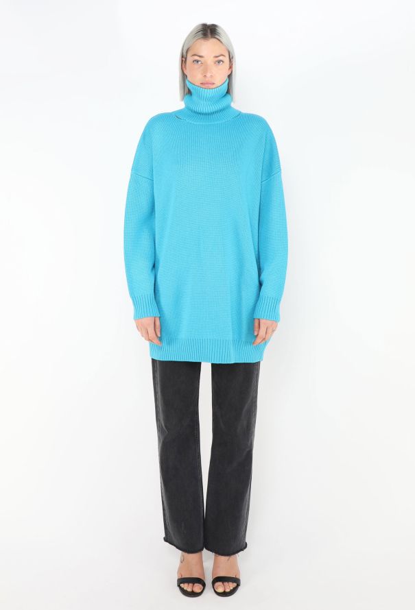 Balenciaga Pre-Fall 2019 Open-Back Turtleneck Sweater - 4