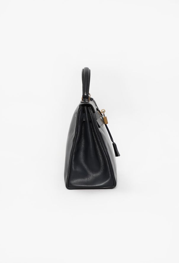 Hermès Vintage Navy Box Kelly Retourné 28, 1963 - 5