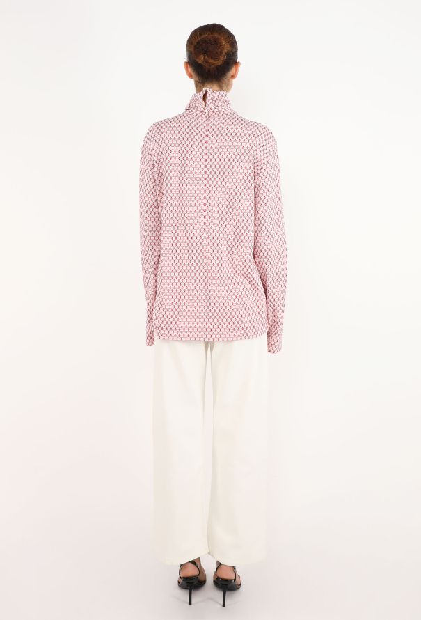 Céline Graphic Mock-Neck Top - 4