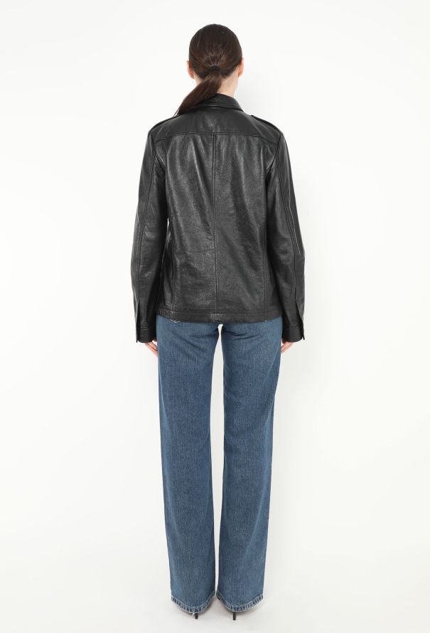 Saint Laurent S/S 2019 Leather Saharan Top - 6