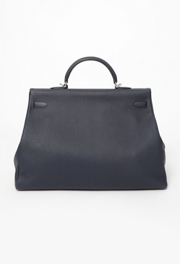 Hermès Bleu Nuit Togo Kelly Retourné 50 - 7