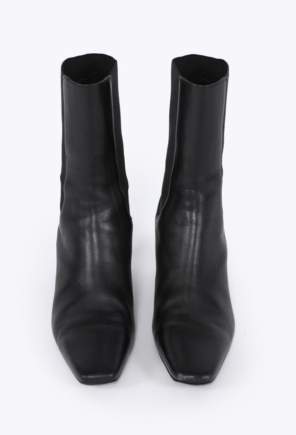 Toteme 2023 Mid-Heel Leather Boots - 3