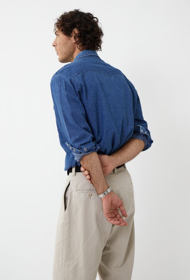 Men's Vintage '80s Sawtooth Pocket Denim Shirt - 3 Men's Vintage '80s Sawtooth Pocket Denim Shirt - 3