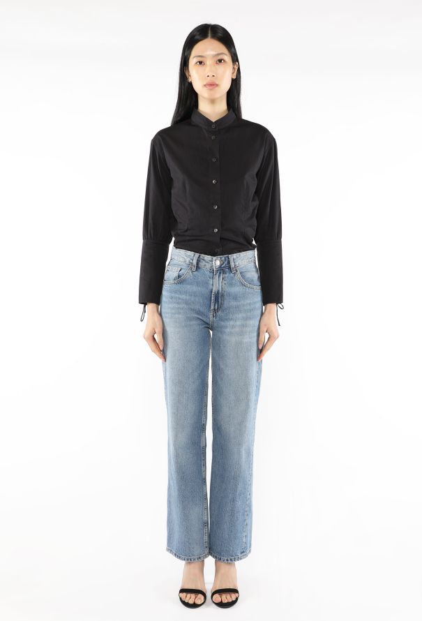 Saint Laurent Lace-Up Corset Cuff Shirt, 2001 - 5