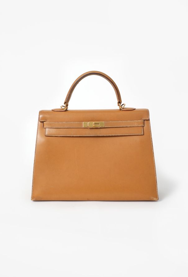 Hermès Vintage Gold Box Kelly Sellier 35 - 1