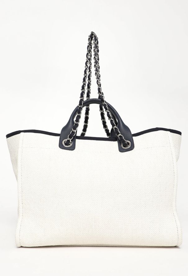 Chanel Canvas Medium Deauville Tote Bag - 3 Chanel Canvas Medium Deauville Tote Bag - 3