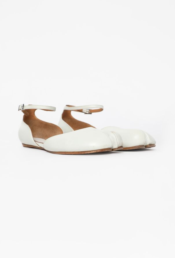 Maison Margiela Leather Tabi Flats - 3