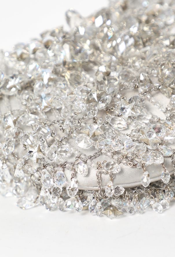 2000s Daniel Swarovski Crystal Evening Chain Clutch - 10