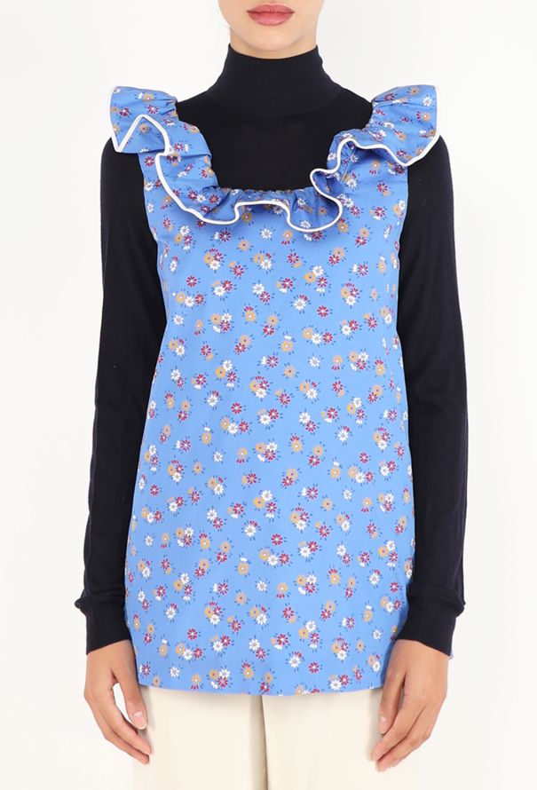 Miu Miu Trompe L'Œil Floral Top, S/S 2026 - 1