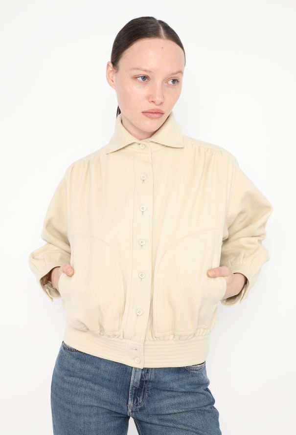Saint Laurent Rare S/S 1978 Cropped Bomber Jacket - 1
