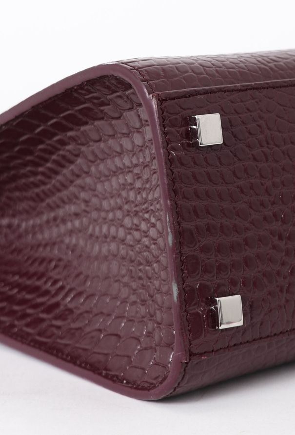 Saint Laurent Crocodile Embossed Manhattan Tote Bag - 10