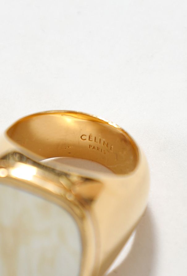 Céline Pre-Fall 2018 Signet Cocktail Ring - 5