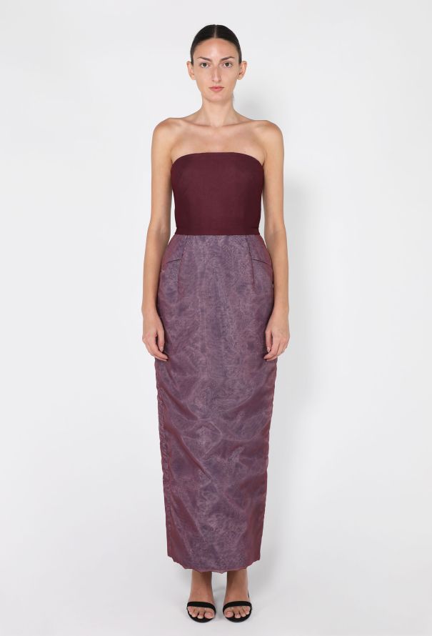 Maison Margiela Strapless Painted Dress, S/S 2016 - 1