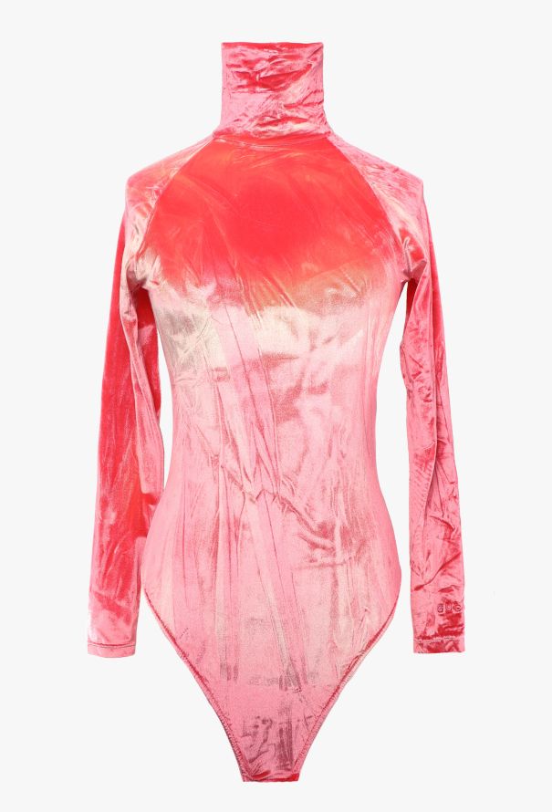 Gucci 1994 Crushed Velvet Bodysuit Ensemble - 5