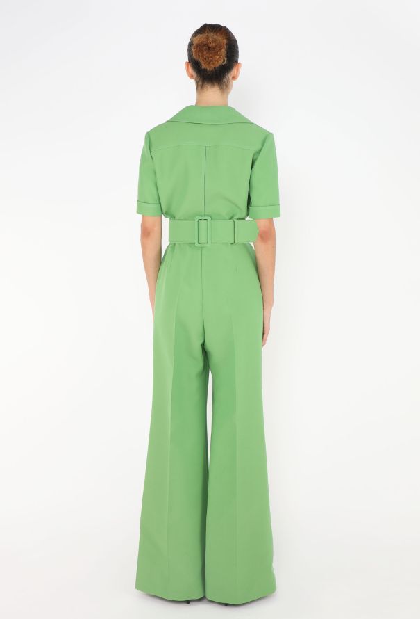 Gucci S/S 2018 Belted 'GG' Jumpsuit - 5