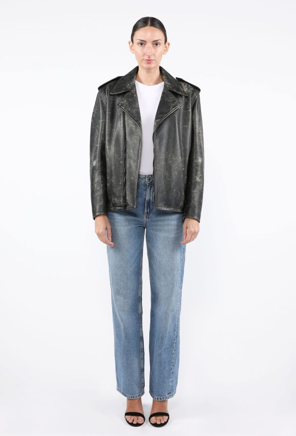 The Row Catalina Distressed Biker Jacket, 2023 - 4