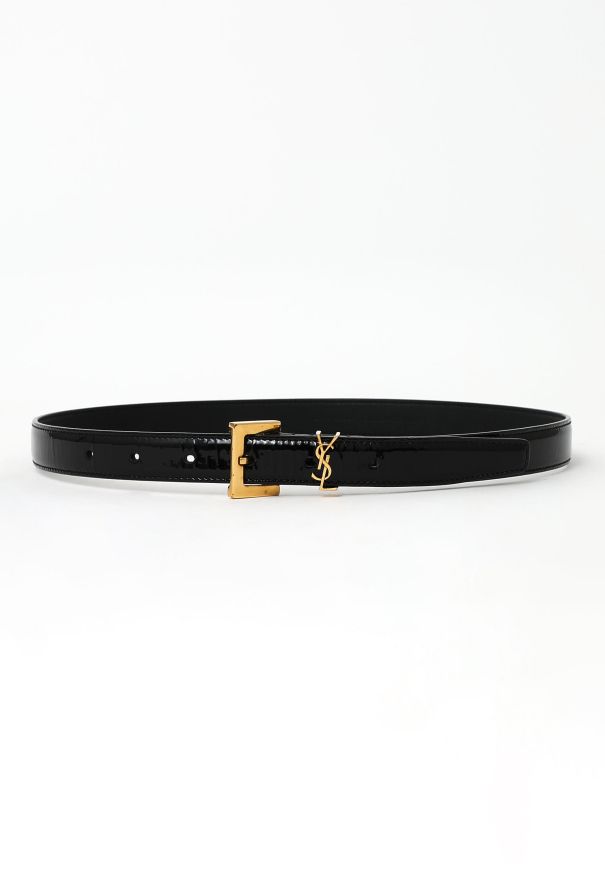 Saint Laurent Patent Leather Belt - 1