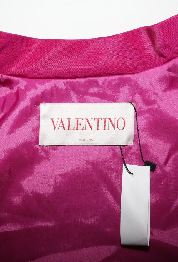 Valentino S/S 2022 Silk Faille Bomber Jacket - 7
