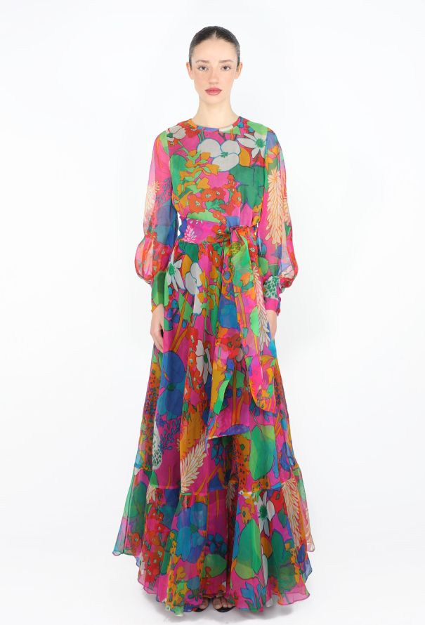 Saint Laurent HIGHLY COLLECTOR Spring 1969 Haute Couture Organza Gown - 3