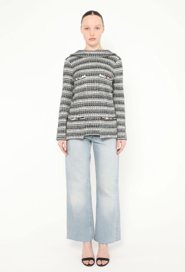 Chanel S/S 2017 Open-Back Tweed Tunic - 4