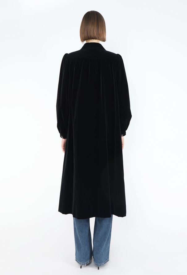 Saint Laurent Rare 1974 Velvet Opera Coat - 6