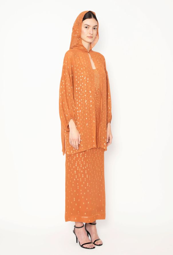 Christian Dior COLLECTOR 1976 Lamé Georgette Ensemble - 6