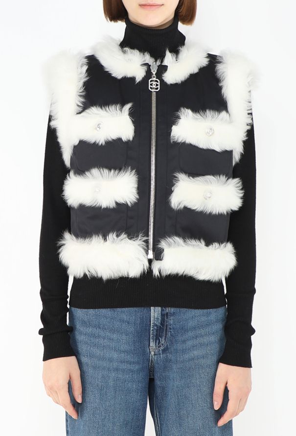 Chanel 2023 Coco Neige Reversible Shearling Vest - 3