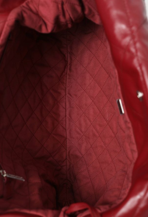 Chanel Burgundy 22 Large Quilted Hobo Bag - 11