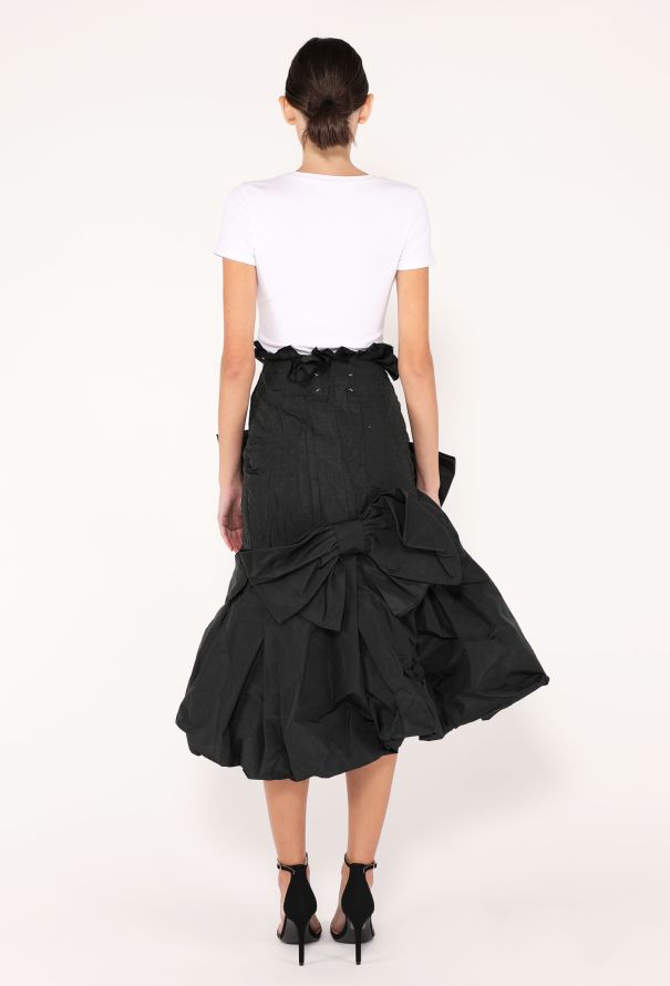 Maison Margiela F/W 2023 Draped Taffeta Bow Skirt - 5