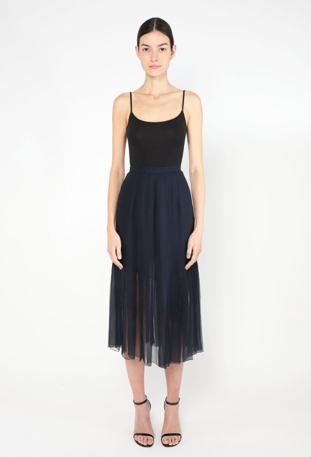 Chanel Haute Couture '90s Chiffon Skirt - 3