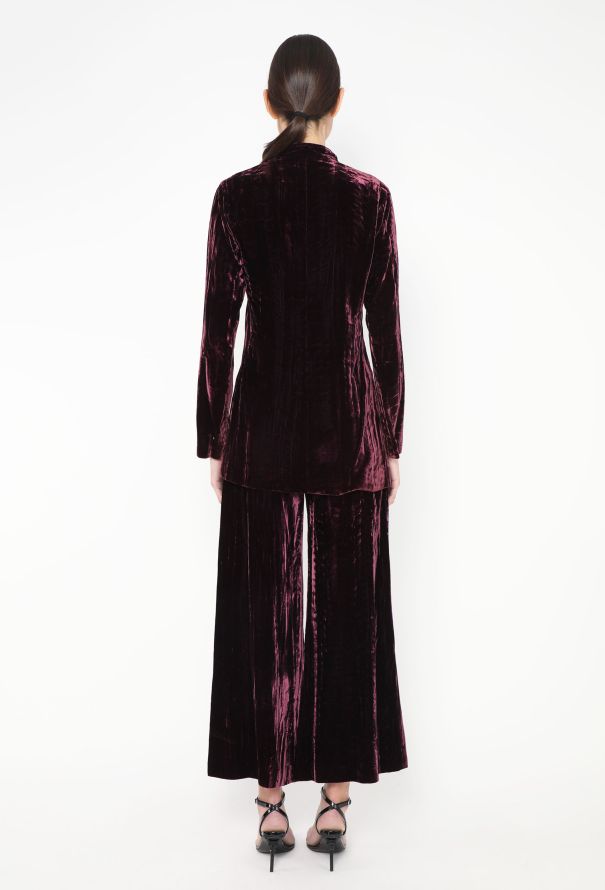 Saint Laurent RARE 1969 Crushed Velvet Safari Ensemble - 5 Saint Laurent RARE 1969 Crushed Velvet Safari Ensemble - 5