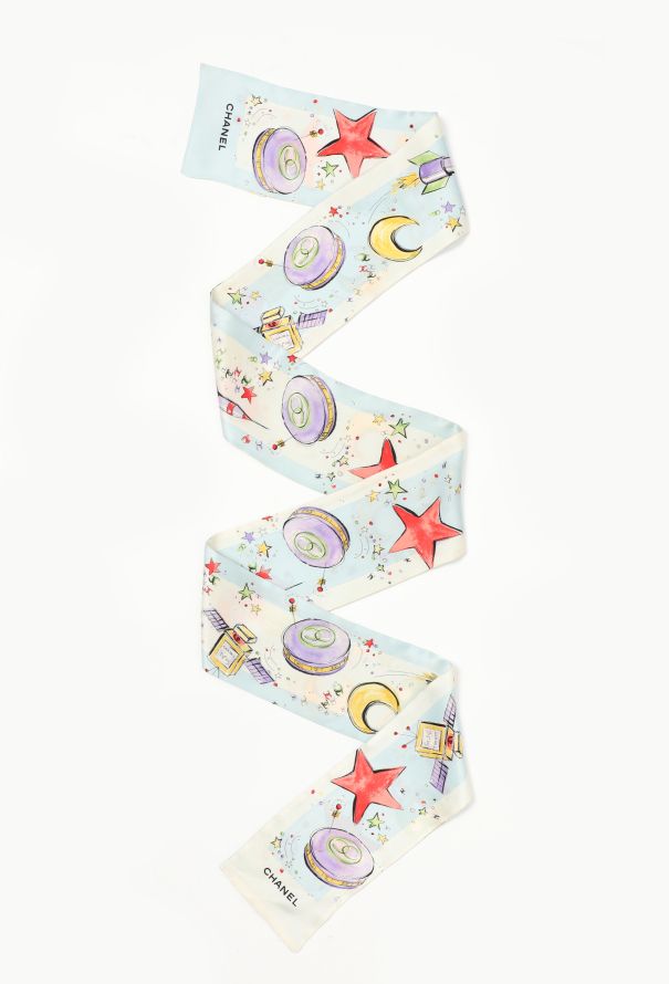 Chanel Cosmos Silk Lavallière Scarf - 1