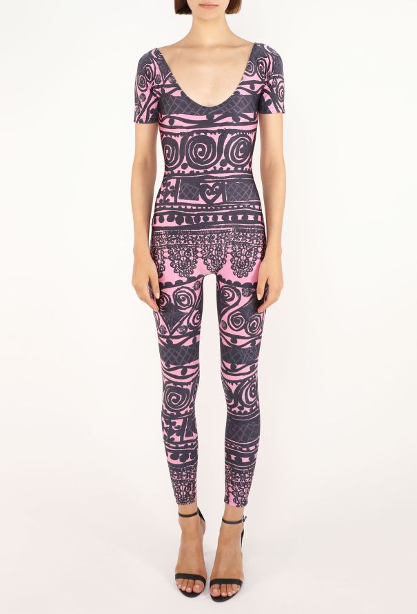 Christian Lacroix Graphic Printed Jumpsuit, 1993 - 3