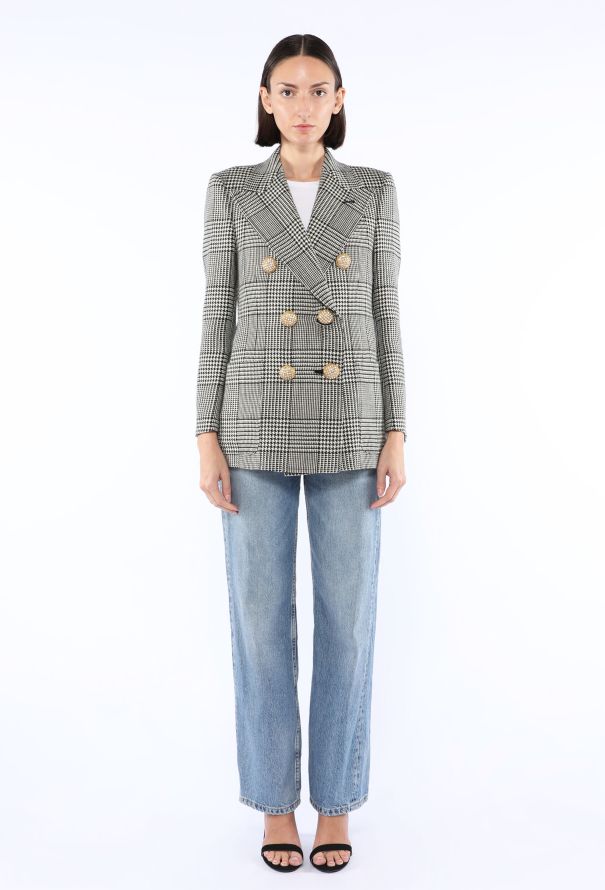Valentino Houndstooth Double-Breasted Blazer, Resort 2025 - 3