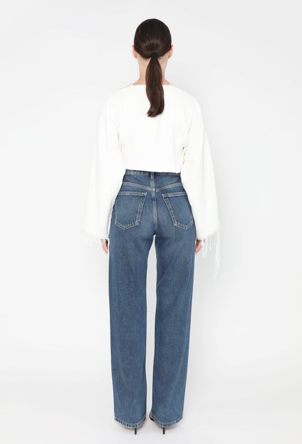 Céline S/S 2013 Frayed Bouclé Top - 5