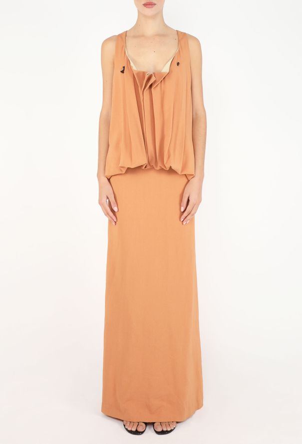 Jean Paul Gaultier S/S 1999 Draped Cowl Neck Gown - 2