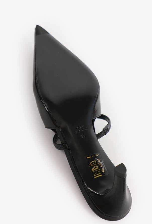 Toteme 2025 Patent Leather Slingbacks - 5