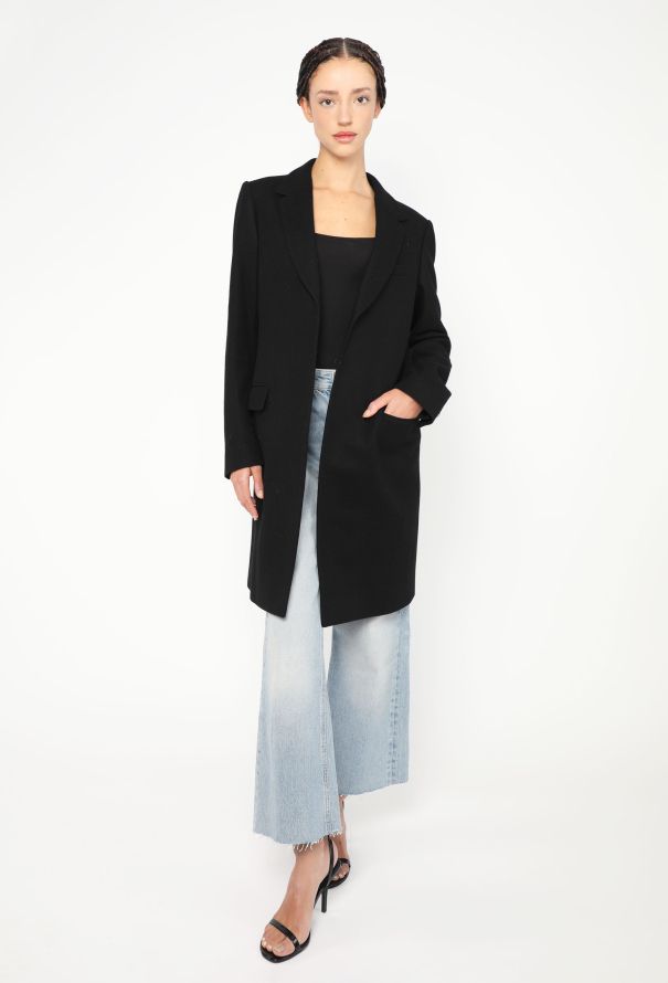 Balmain Notched Cashmere Belted Coat - 5 Balmain Notched Cashmere Belted Coat - 5
