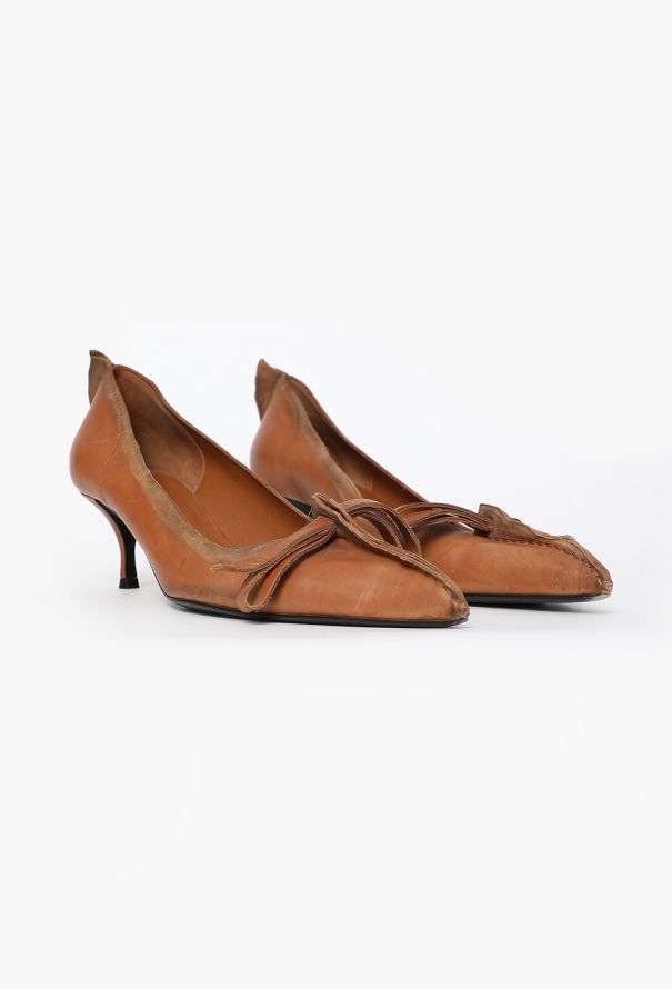 Prada Antique Bow Leather Pumps, F/W 2025 - 4