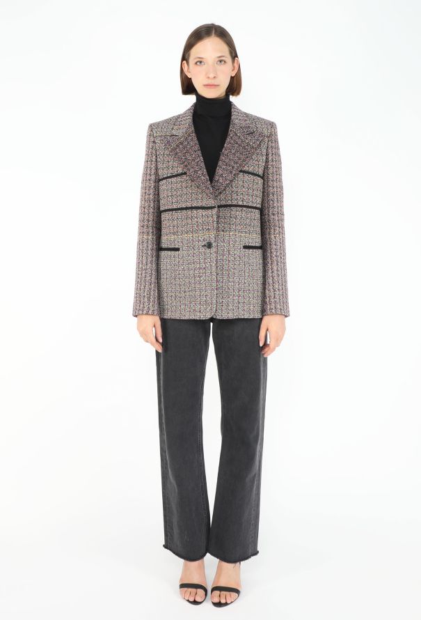 Céline Resort 2010 Notched Tweed Blazer - 3