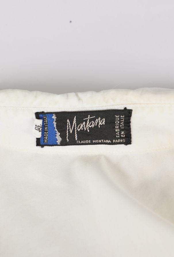 Claude Montana Corseted Poplin Button Down, 1980s - 5