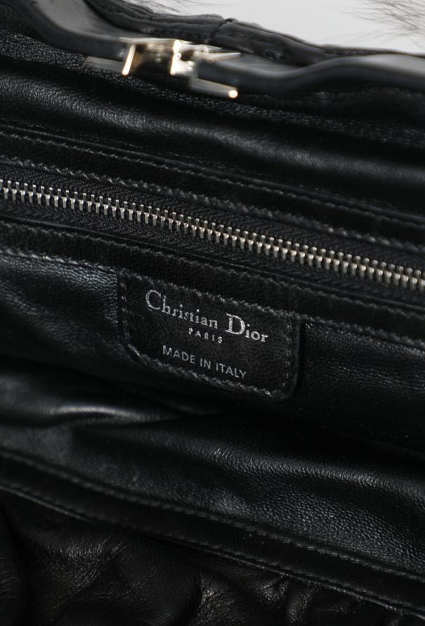 Dior 2008 Karenina Fox Fur Top-Handle Bag - 13