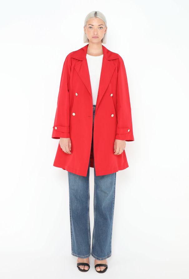 Chanel HIGHLY COLLECTOR S/S 1995 Embossed Trench - 3 Chanel HIGHLY COLLECTOR S/S 1995 Embossed Trench - 3