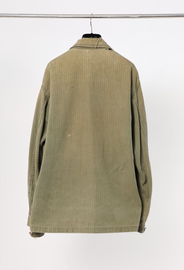 Men's Vintage 1940s WWII Herringbone Field Jacket - 7