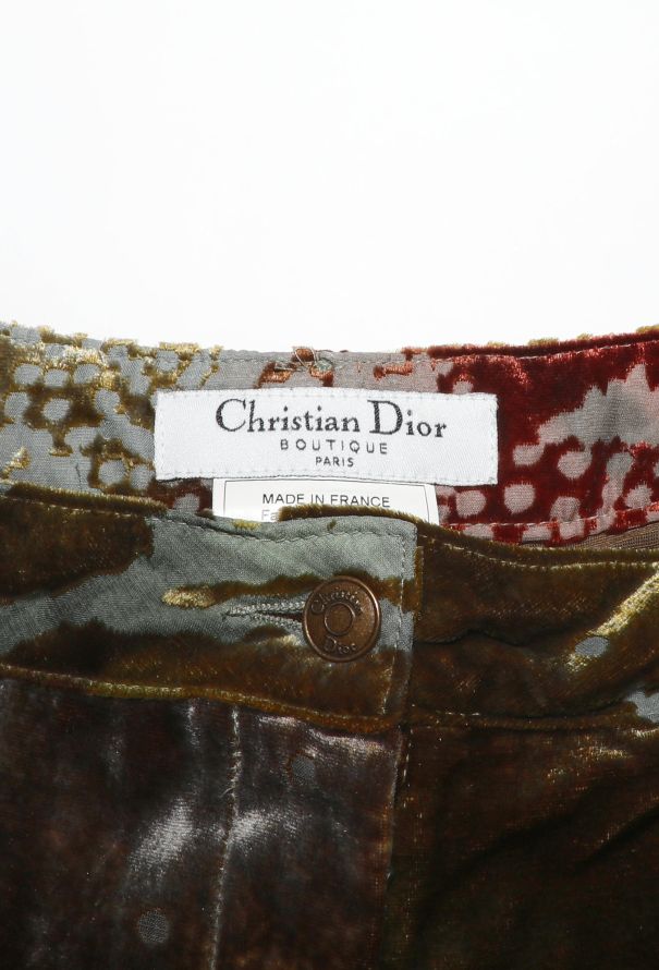 Dior 2001 Marbled Dévoré Pants - 7