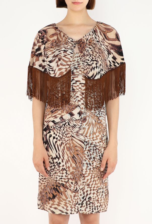 Roberto Cavalli Slip Dress & Fringe Bolero Set, 2003 - 3