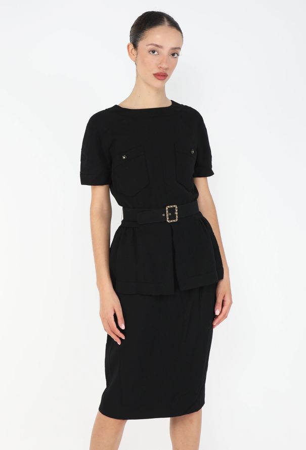 Chanel Belted Peplum Skirt Ensemble, 1995 - 5