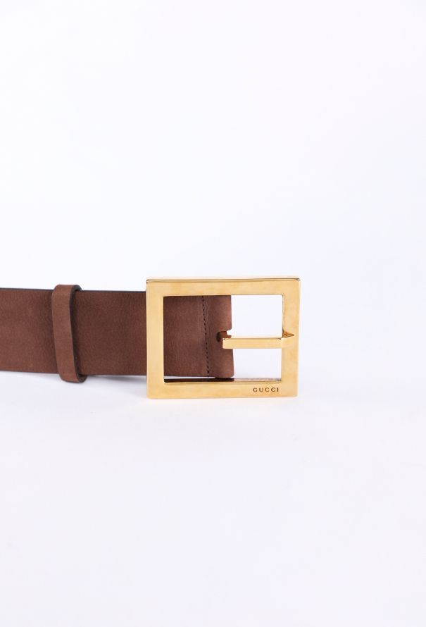 Gucci Suede Buckle Belt - 4